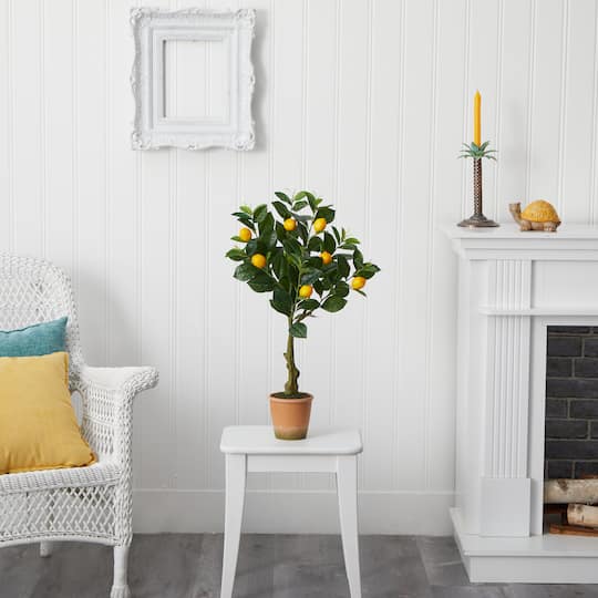 28'' Potted Lemon Artificial Tree